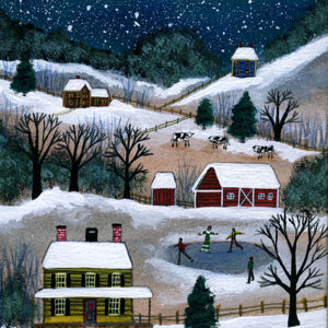#4 Winter Evening on a Hill - Contemporary artist J.L. Munro