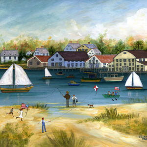 Crosby Boat Yard - Cape Cod - Contemporary artist J.L. Munro