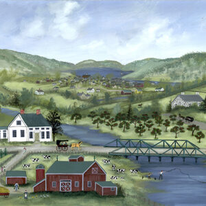 Crossing the Susquehanna - Otsego Co. - Contemporary artist J.L. Munro