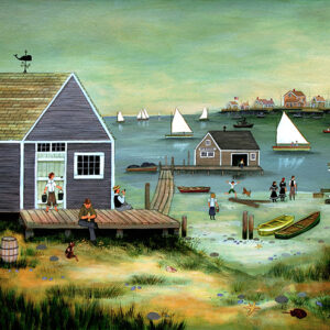 Low Tide on Easy Street, Nantucket - Contemporary artist J.L. Munro