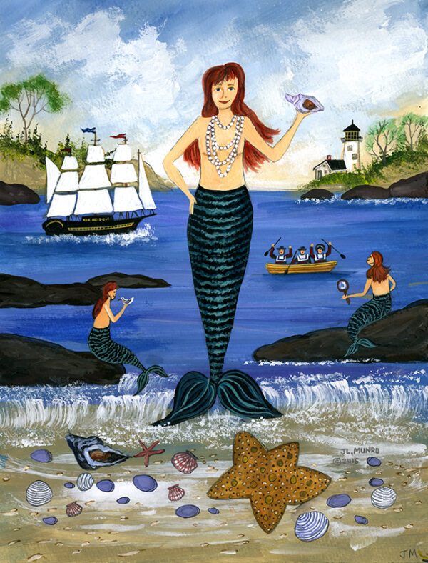 Mermaid Cove - Contemporary artist J.L. Munro