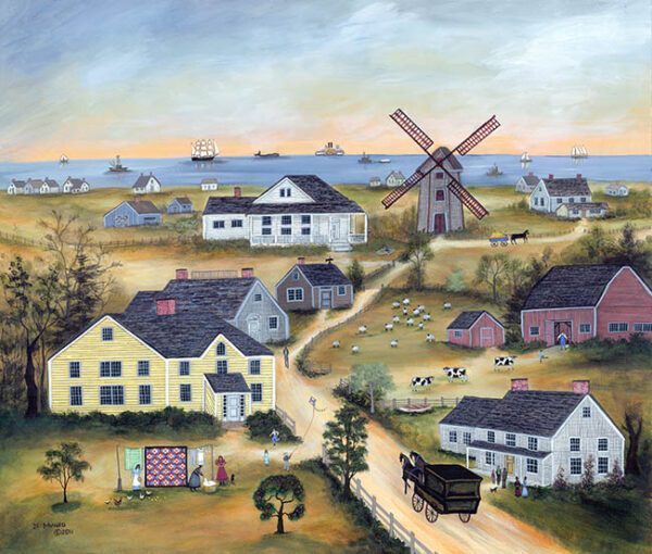 The Old Mill on Nantucket - Contemporary artist J.L. Munro