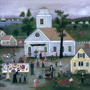 Picnic at Freedom Hall in Cotuit, Ma. - Contemporary artist J.L. Munro