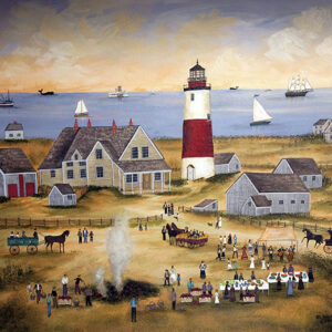 Sankaty Clambake, Light House - Contemporary artist J.L. Munro