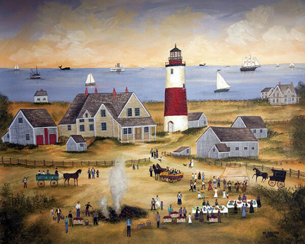 Sankaty Clambake, Light House - Contemporary artist J.L. Munro