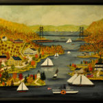 Stoney Point Light and the Bear Mountain Bridge - Contemporary artist J.L. Munro