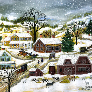Winter at the Crossroads - Contemporary artist J.L. Munro