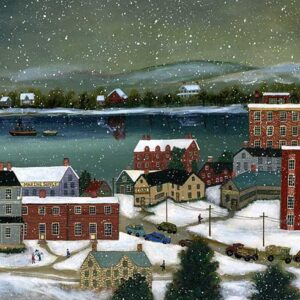 Winter on the Hudson River- Contemporary artist J.L. Munro