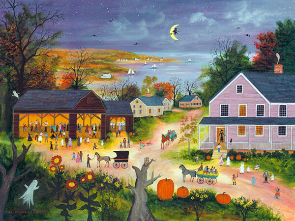 Barn Dance - Halloween Night - Contemporary artist J.L. Munro