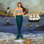 Mermaid Beach Party - Contemporary artist J.L. Munro