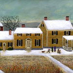 Cranberry Fields in Winter - Contemporary artist J.L. Munro