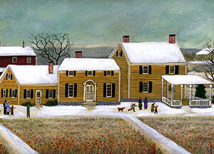 Cranberry Fields in Winter - Contemporary artist J.L. Munro
