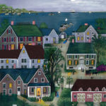 Evennning on Nantucket - full moon - Contemporary artist J.L. Munro