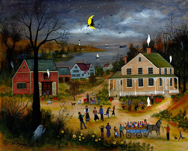 Halloween - ghosts, witches, - Contemporary artist J.L. Munro