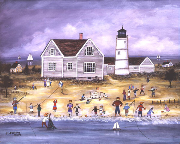 Sandy Neck Lighthouse - Contemporary artist J.L. Munro