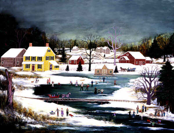 Skating Party - Contemporary artist J.L. Munro