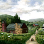 Spring on the Farm - Contemporary artist J.L. Munro