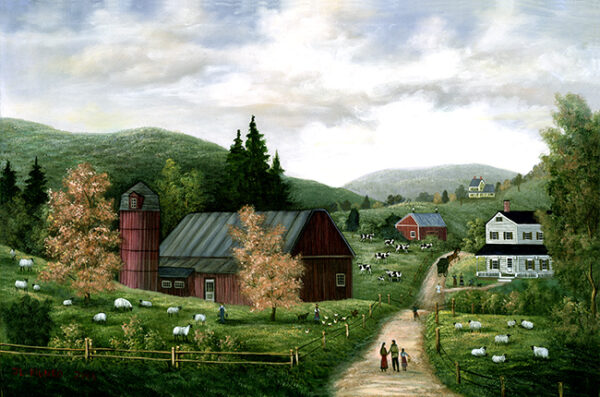 Spring on the Farm - Contemporary artist J.L. Munro
