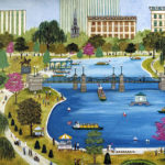 Swan Boats in Boston - Contemporary artist J.L. Munro