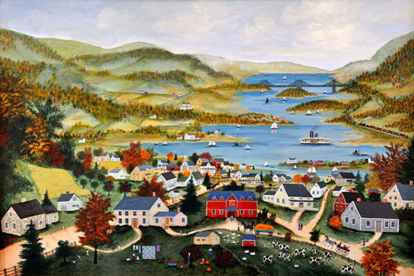 View of West Point - Contemporary artist J.L. Munro