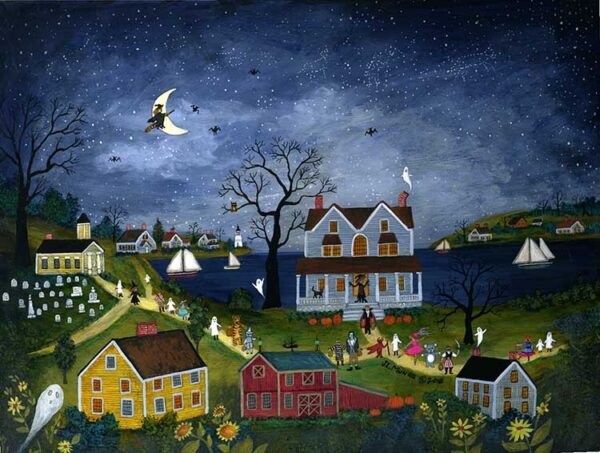 Halloween with, ghosts and goblins and witches - Contemporary artist J.L. Munro