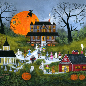 Halloween and the Harvest Moon - Contemporary artist J.L. Munro