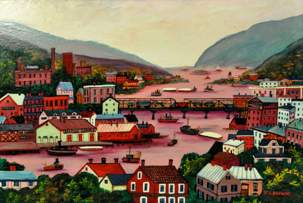 Hudson River Factories - Contemporary artist J.L. Munro