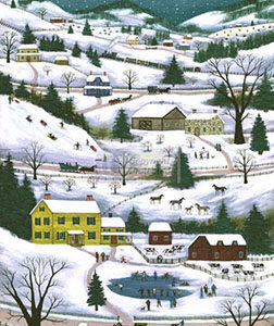 Winter in the Valley - Contemporary artist J.L. Munro