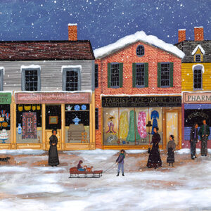 Winter on Main Street - Contemporary artist J.L. Munro