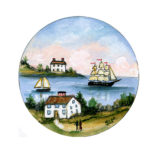 "Walking Home" miniature painting