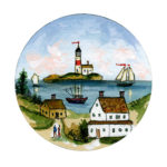 "Lighthouse Island" Sailor's Valentine Center