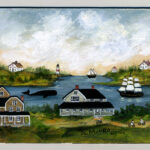 "A Whale in the Bay" original painting by J.L. Munro