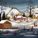 " Winter at the Boat House Otsego Lake"