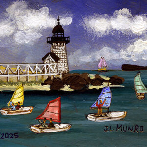 Cat Boats at Brant Point Light