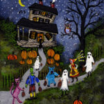 Haunted House on Halloween