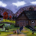 Horse Barn in Roseboom, NY.